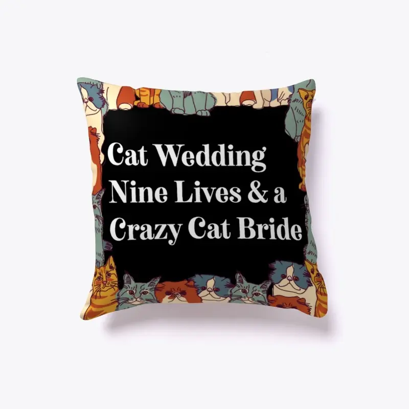 Cat lover bride funny wedding design